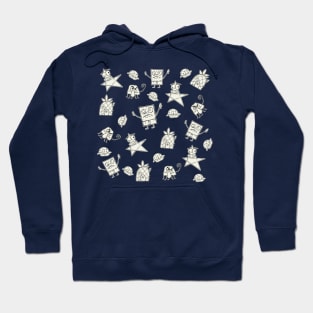 Doodle Bob Pattern Hoodie